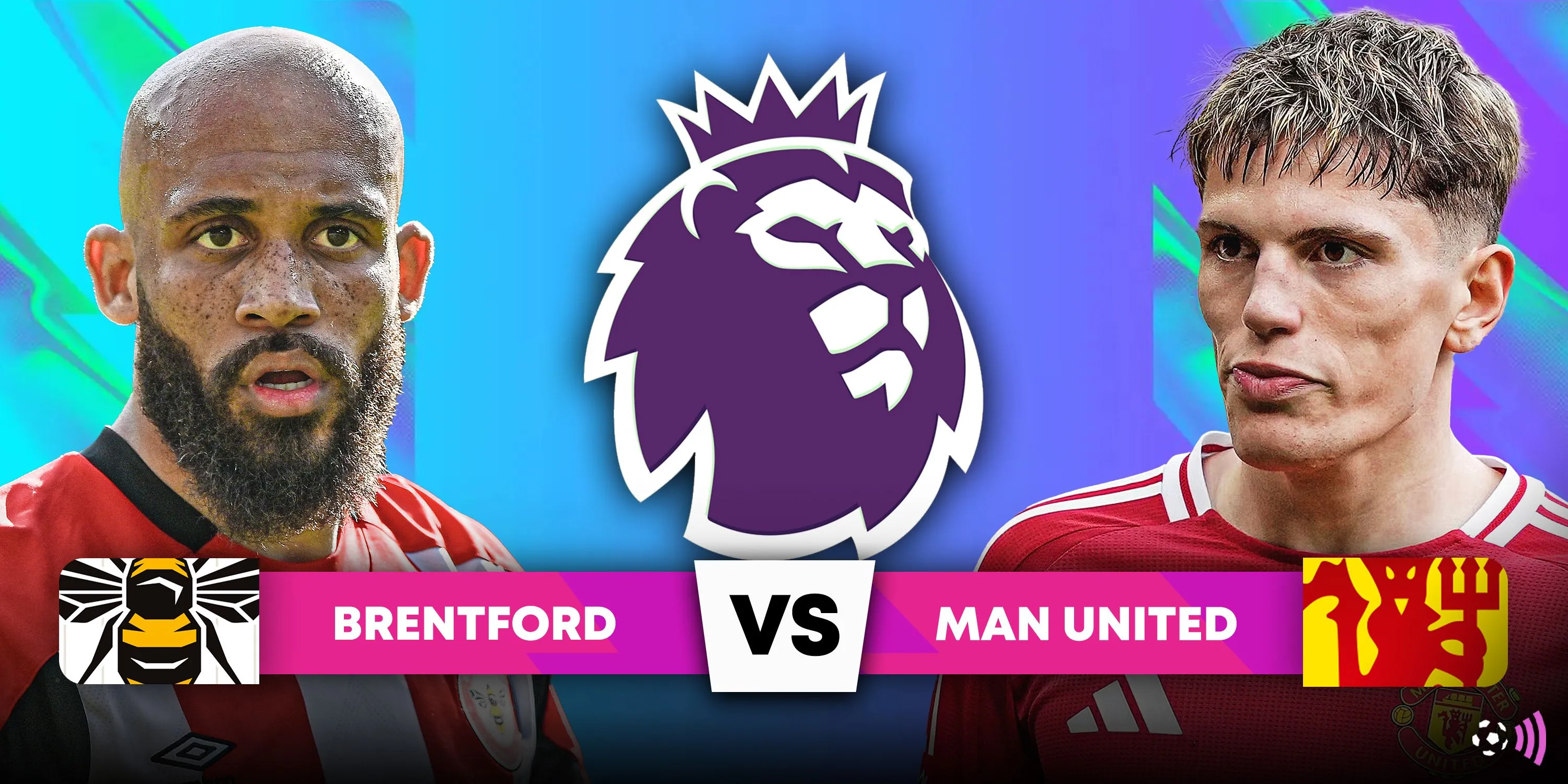 Bryan Mbeumo của Brentford tranh chấp với Alejandro Garnacho của Man United