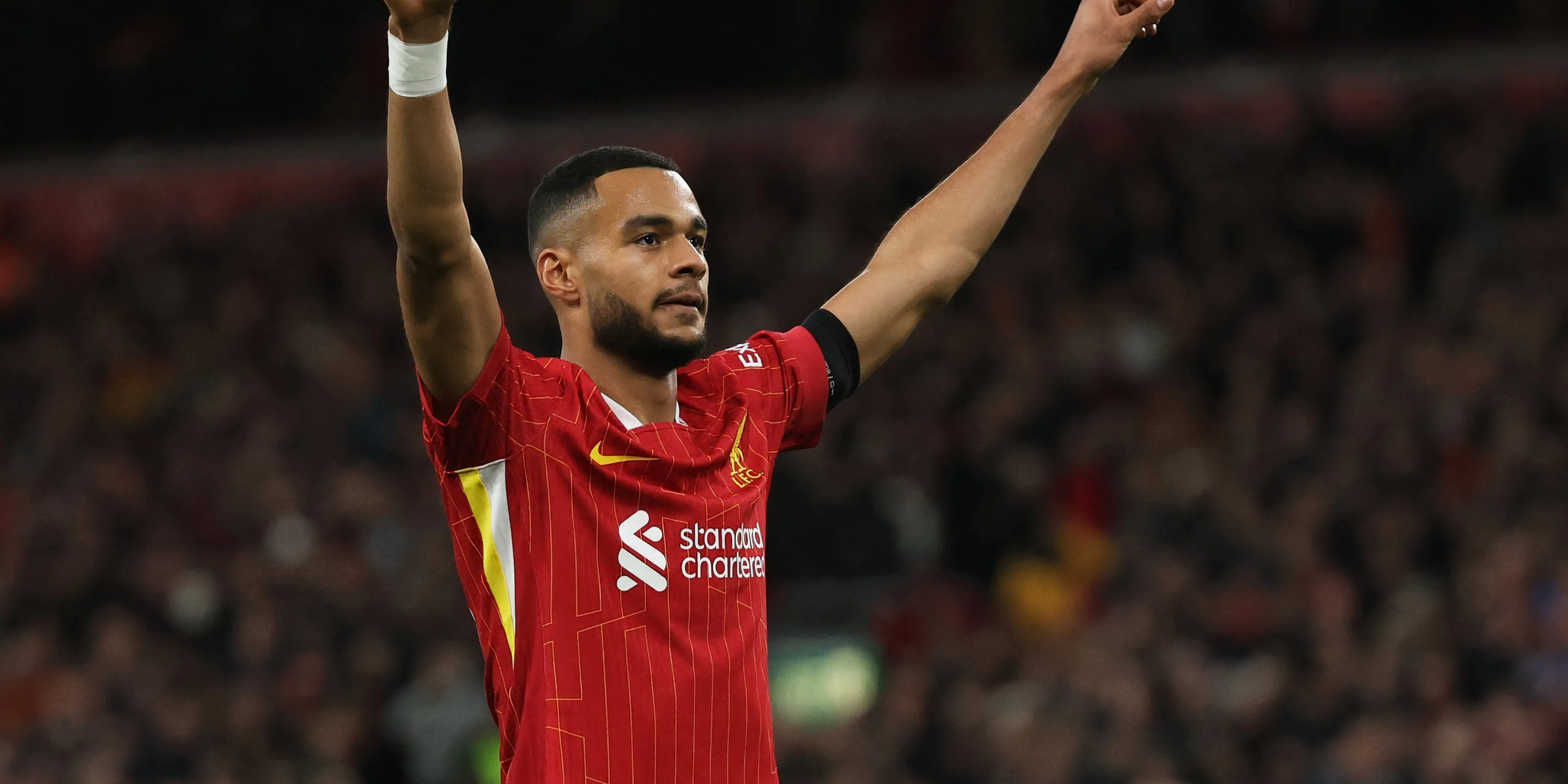 Cody Gakpo ăn mừng bàn thắng cho Liverpool mùa giải 23/24