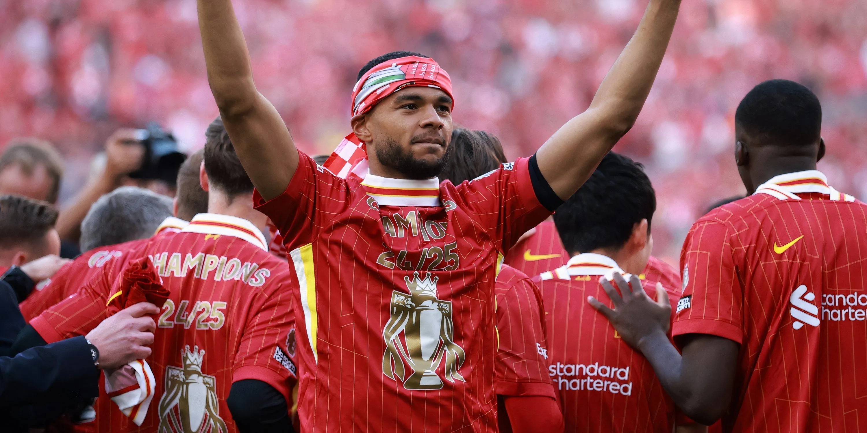 Cody Gakpo ăn mừng trong màu áo Liverpool tại Premier League