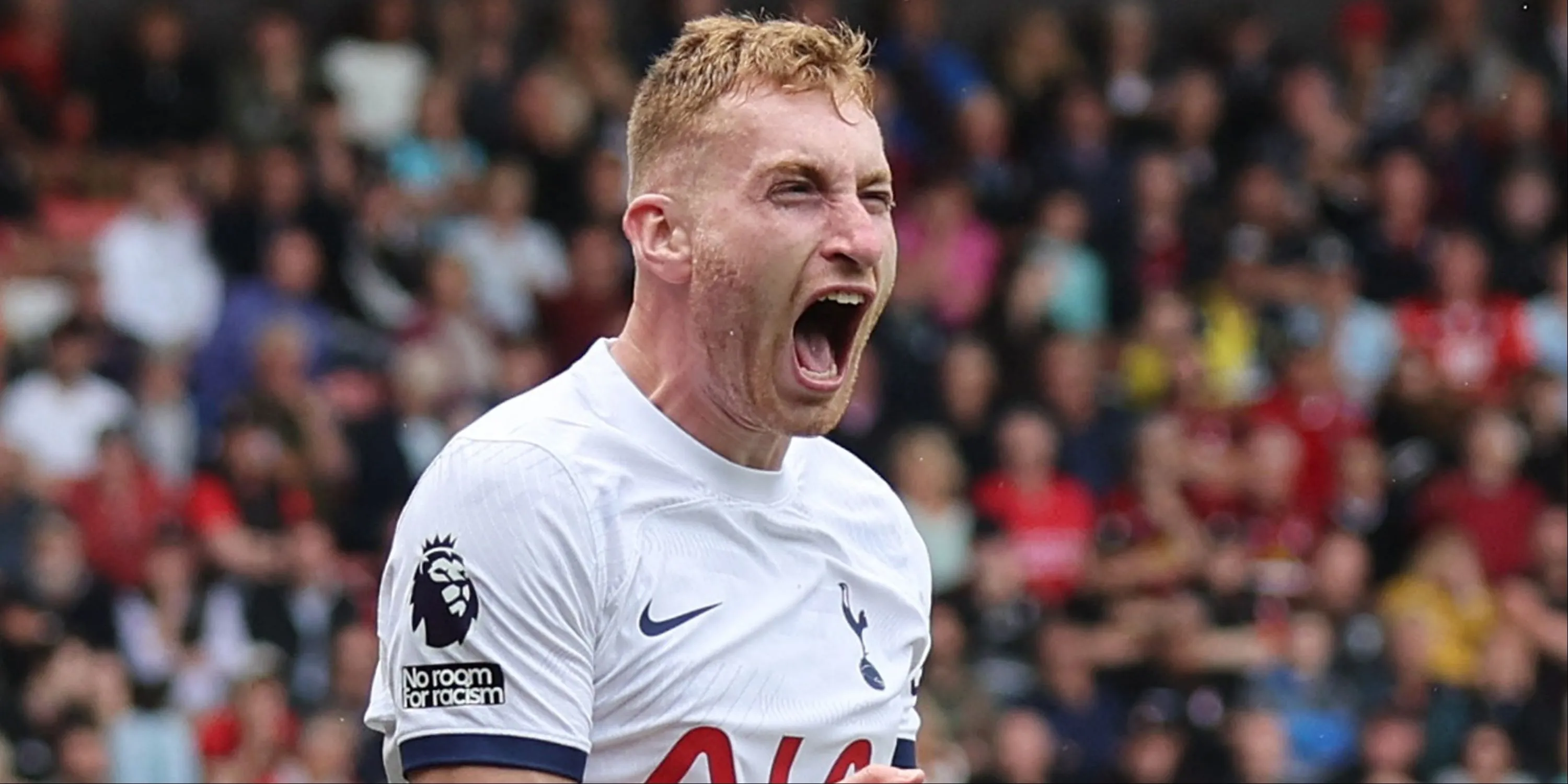 Dejan Kulusevski của Tottenham Hotspur ăn mừng bàn thắng