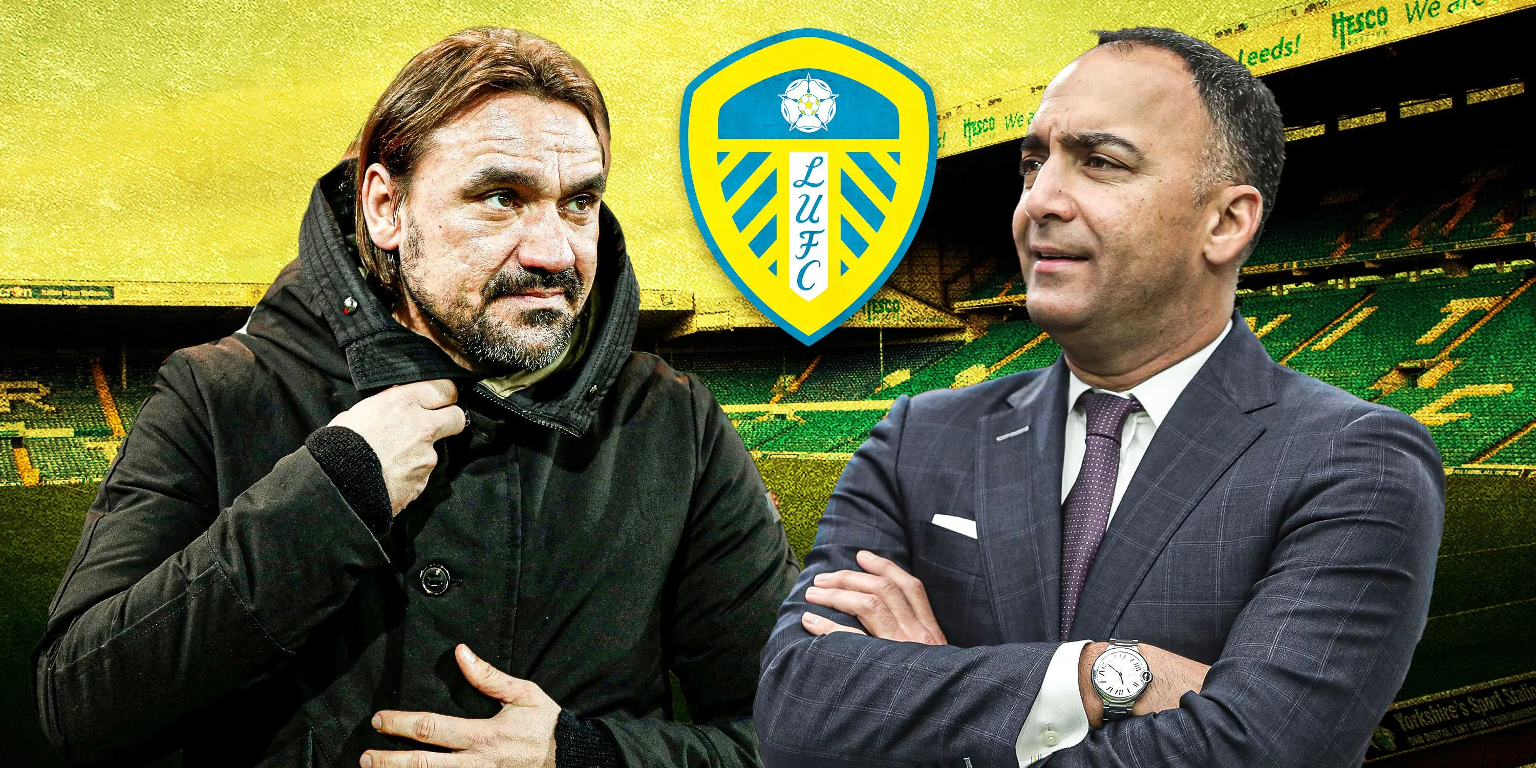 HLV Daniel Farke và chủ tịch Paraag Marathe của Leeds United bàn bạc kế hoạch chuyển nhượng