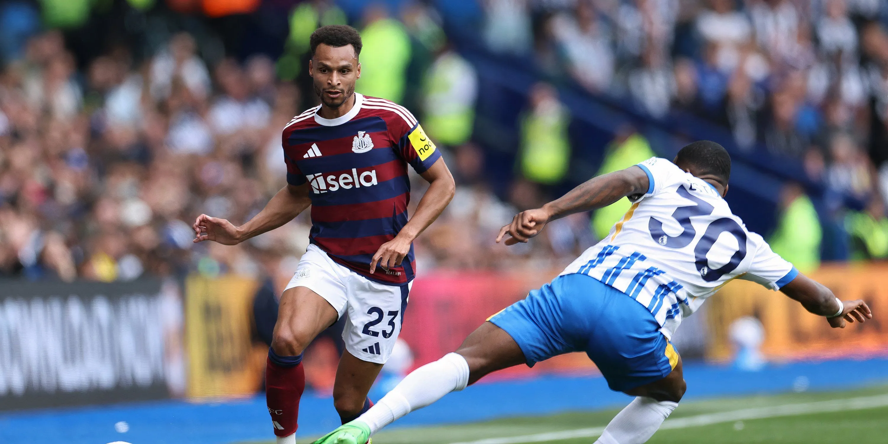 Jacob Murphy trong trận đấu giữa Newcastle và Brighton tại Premier League