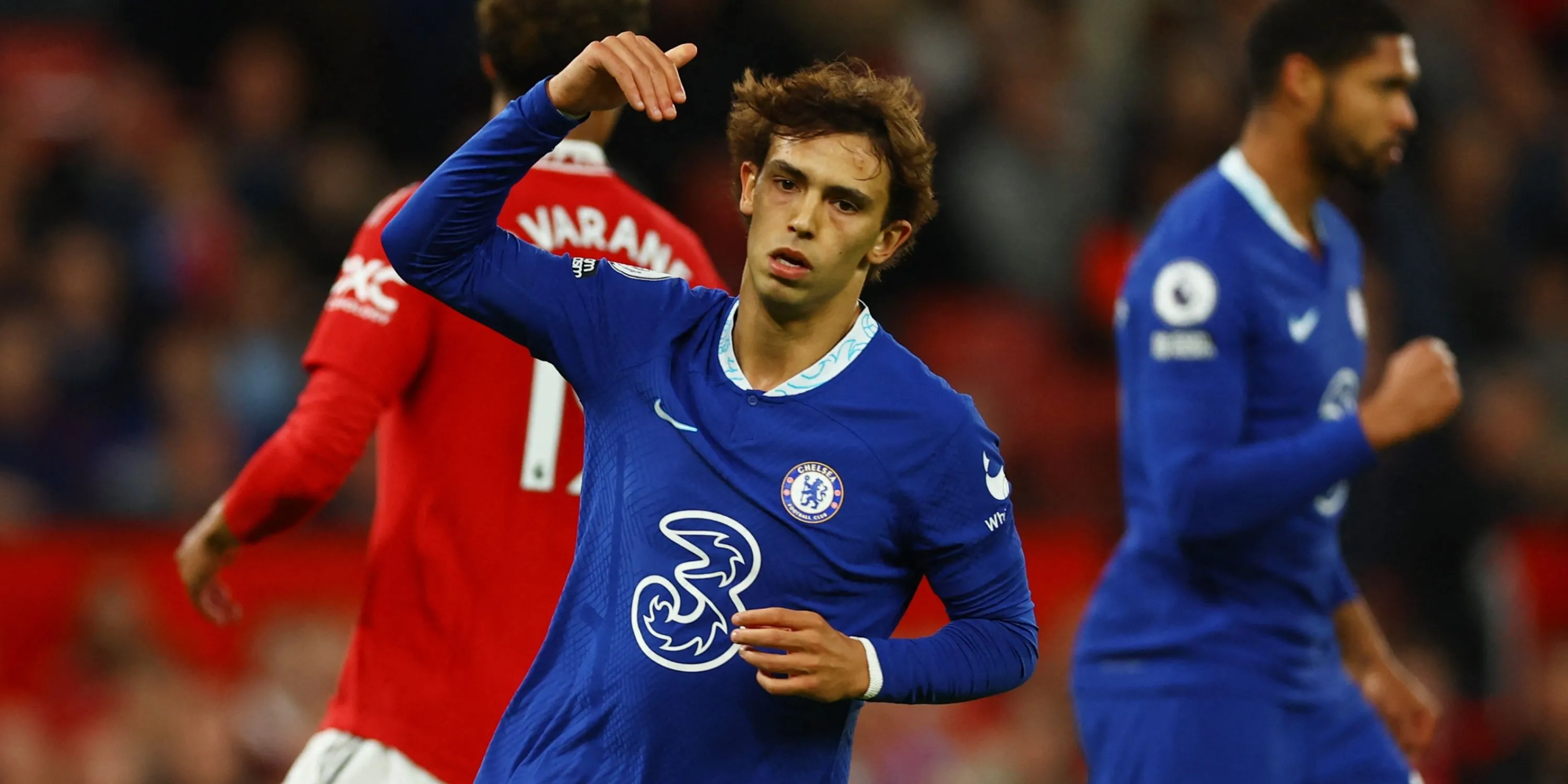 Joao Felix ăn mừng bàn thắng trong màu áo Chelsea