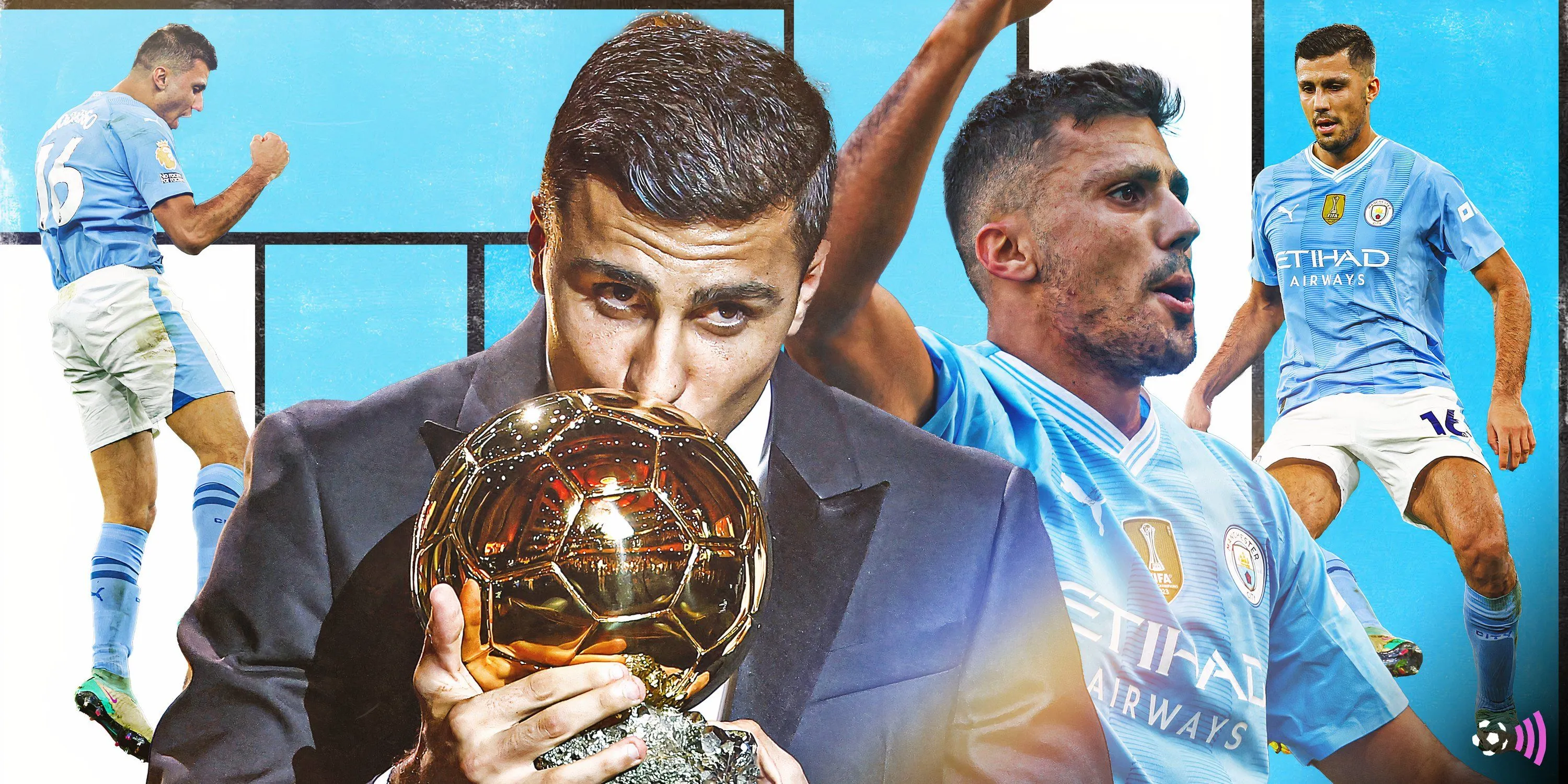 Rodri tiền vệ trụ cột của Man City dưới thời HLV Pep Guardiola