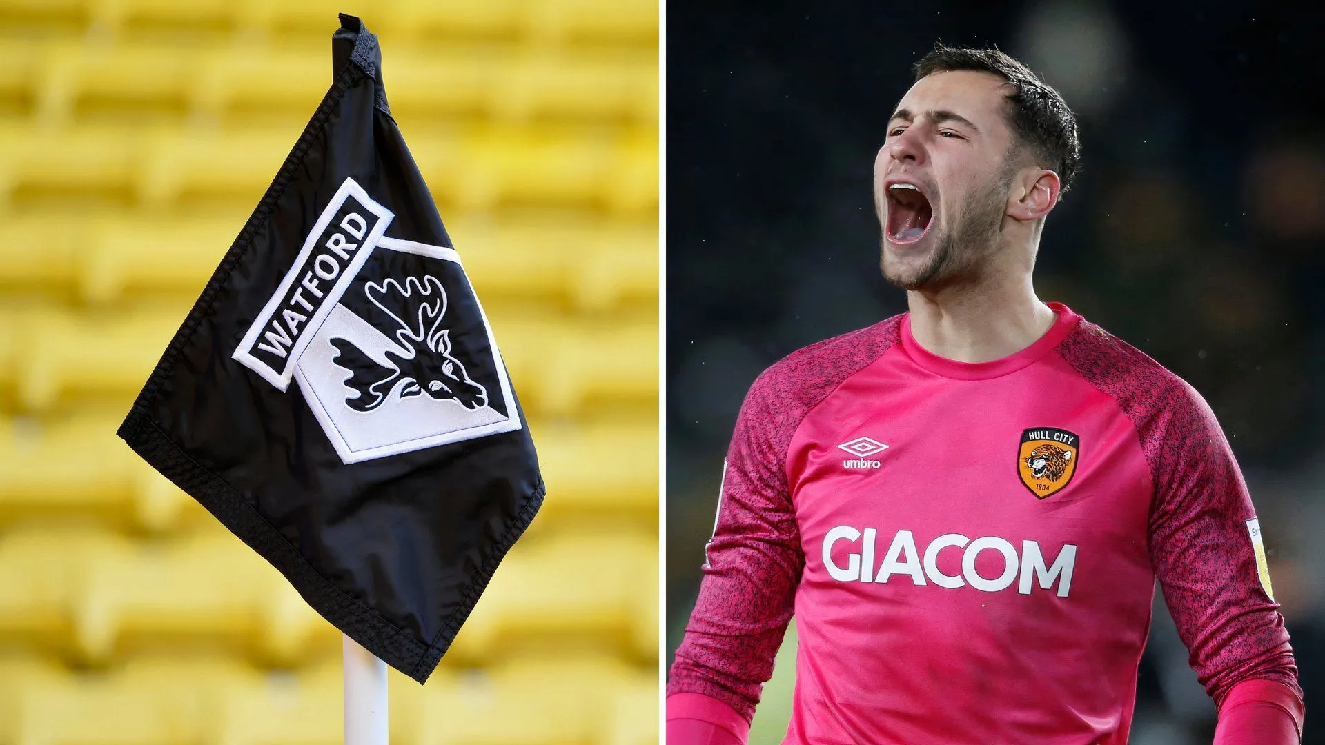 Thủ môn Nathan Baxter, cầu thủ Watford được đề cập trong các tin đồn chuyển nhượng