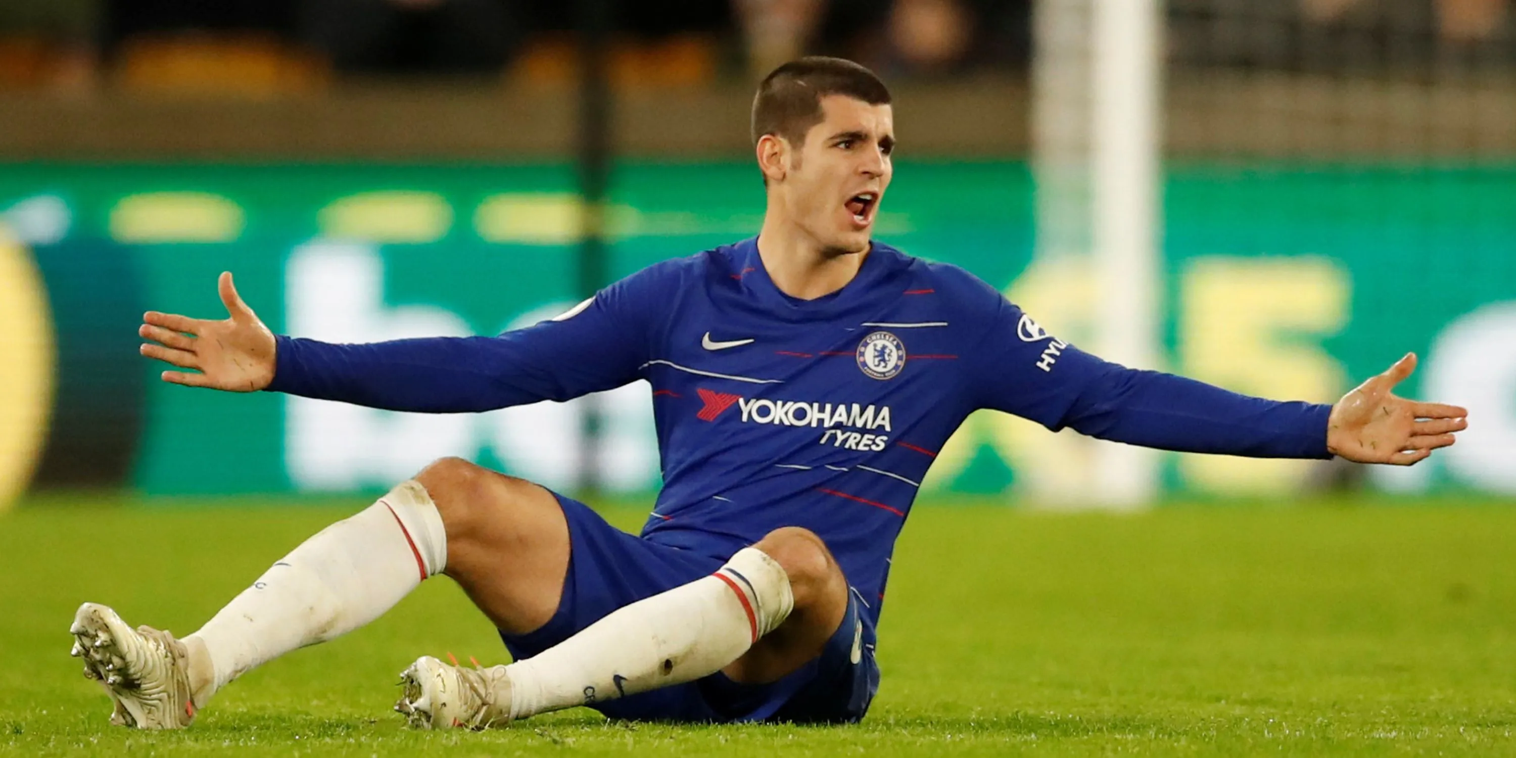 Tiền đạo Alvaro Morata trong màu áo Atletico Madrid sau khi rời Chelsea