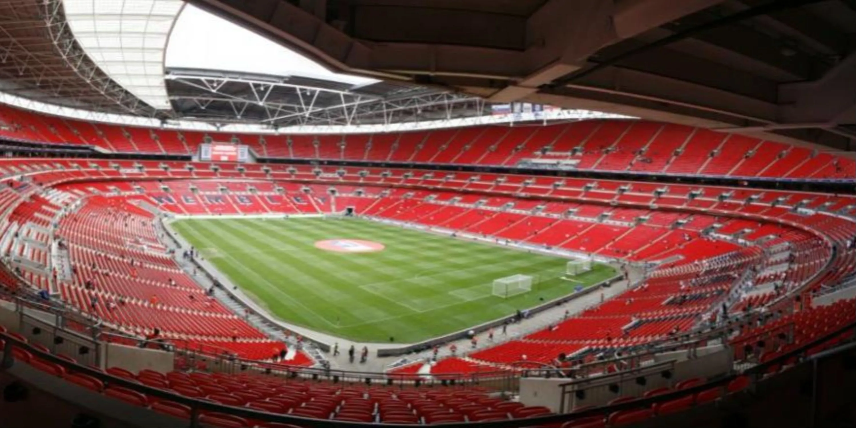 Toàn cảnh sân vận động Wembley ở London, Anh.