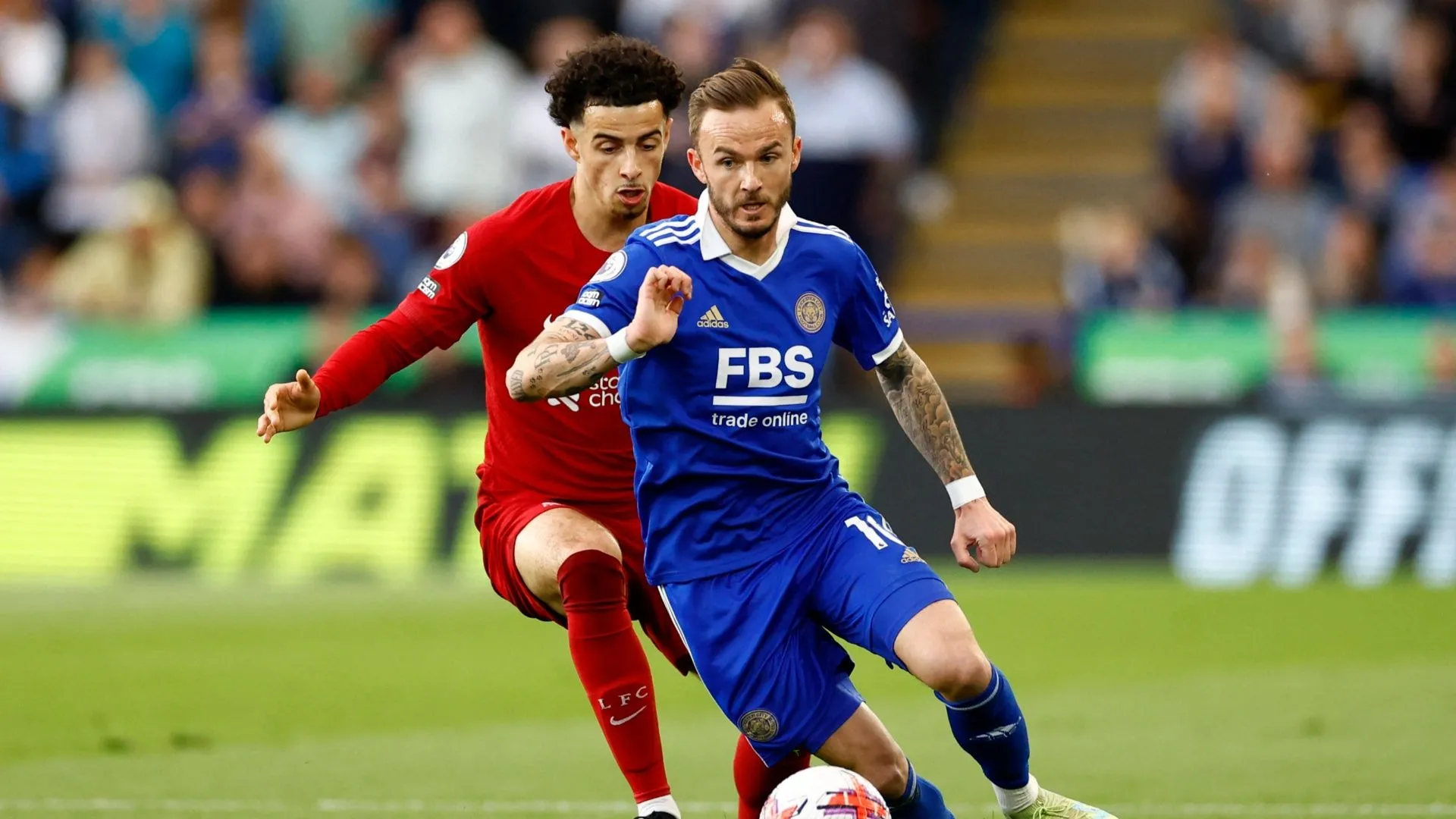 James Maddison trong màu áo Leicester City
