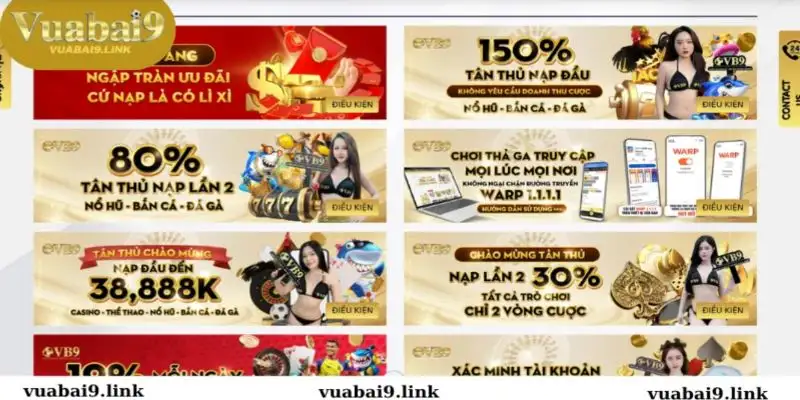 Khuyến mãi Vuabai9 – Ưu đãi cực sốc cho thành viên mới và cũ