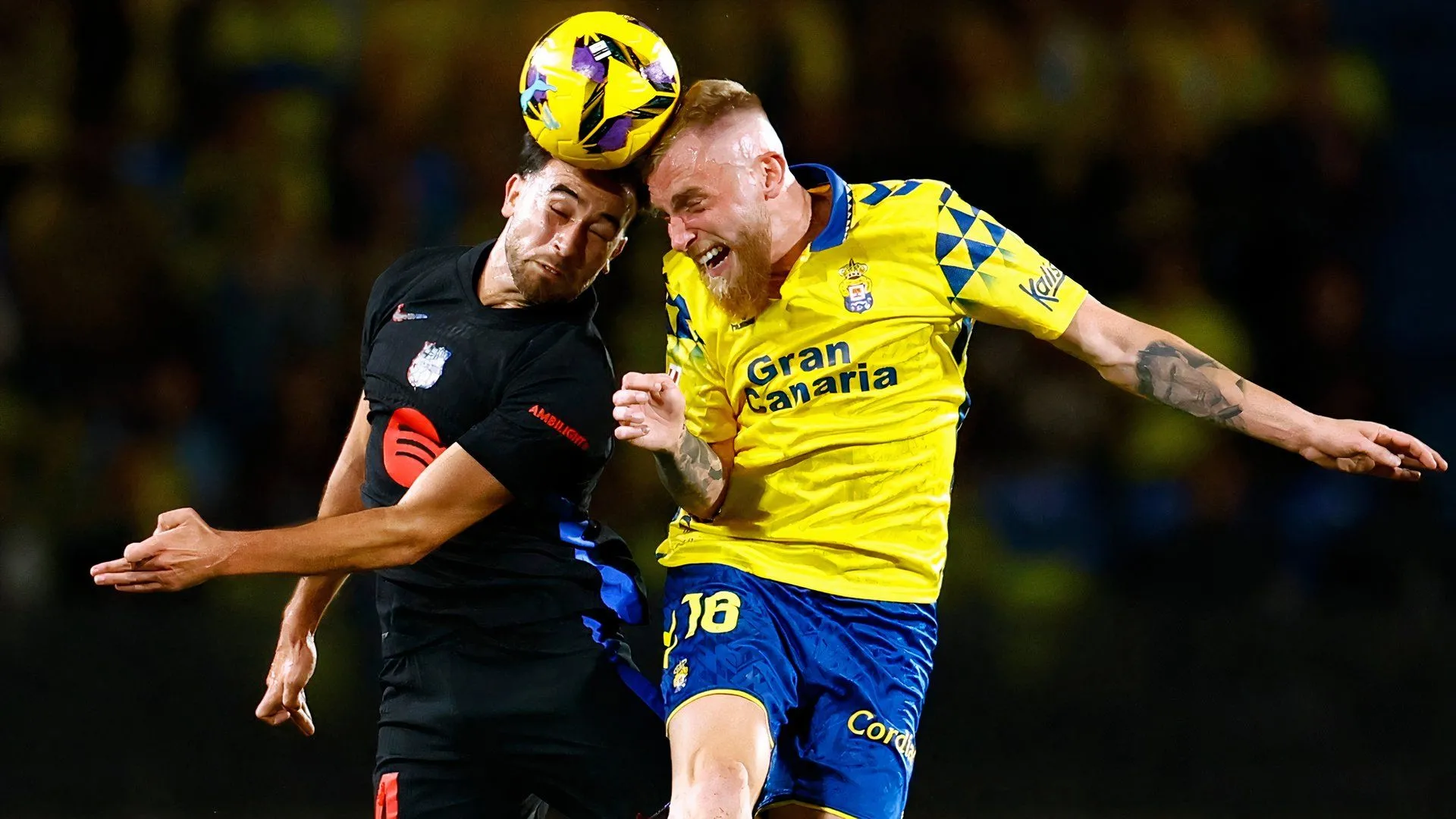 Oli McBurnie thi đấu cho Las Palmas tại La Liga