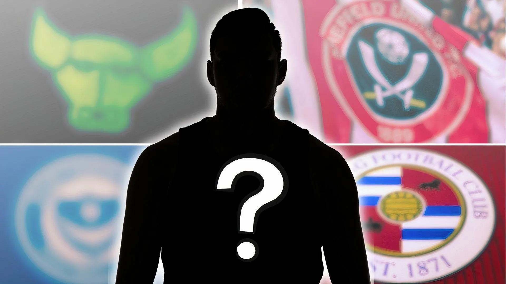 Huy hiệu của các câu lạc bộ Sheffield United, Portsmouth, Reading và Oxford United trên thị trường chuyển nhượng