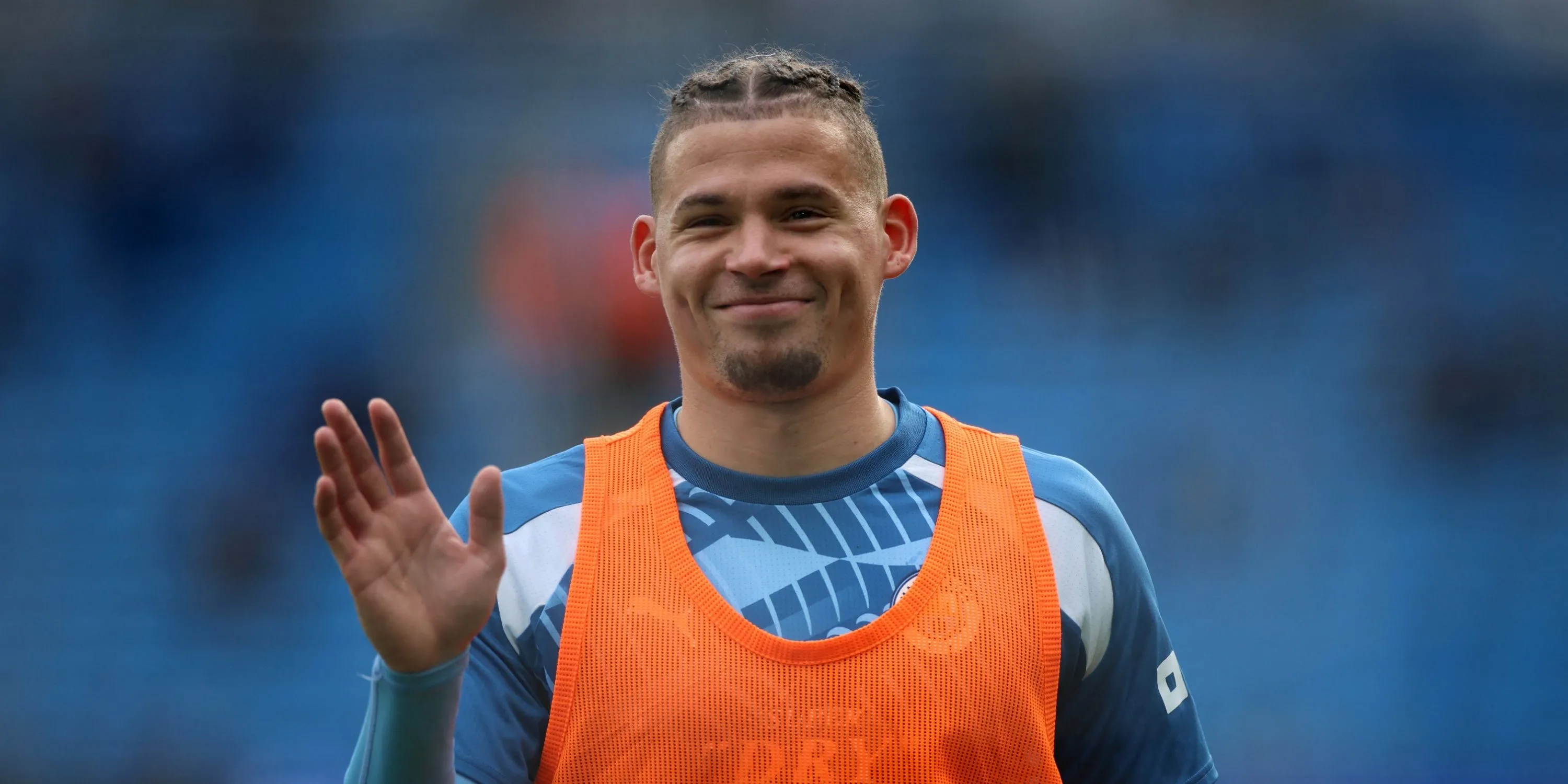 Tiền vệ Kalvin Phillips thi đấu cho Manchester City tại Premier League