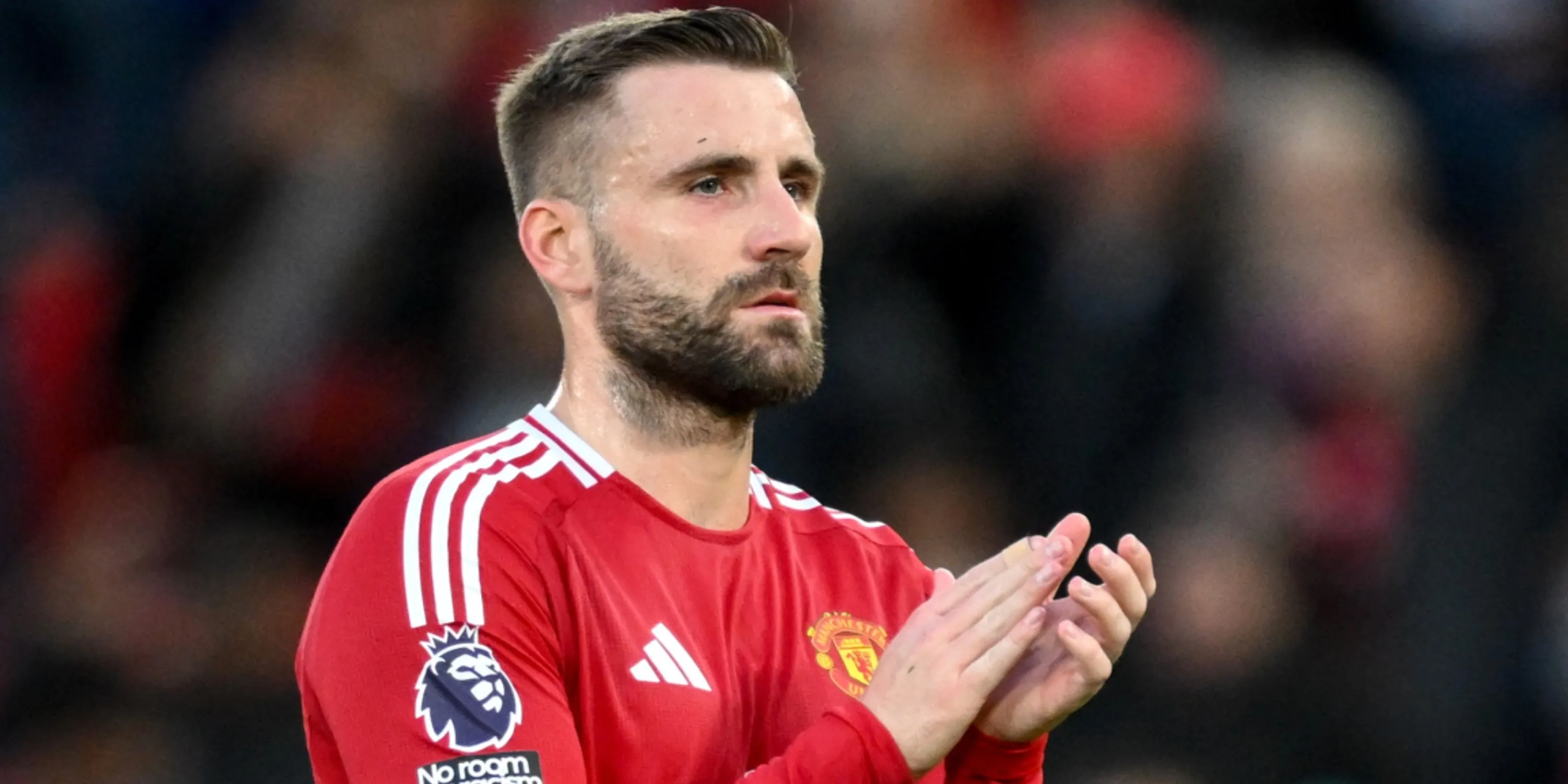 Hậu vệ Luke Shaw của Man Utd trong một trận đấu ở Ngoại hạng Anh