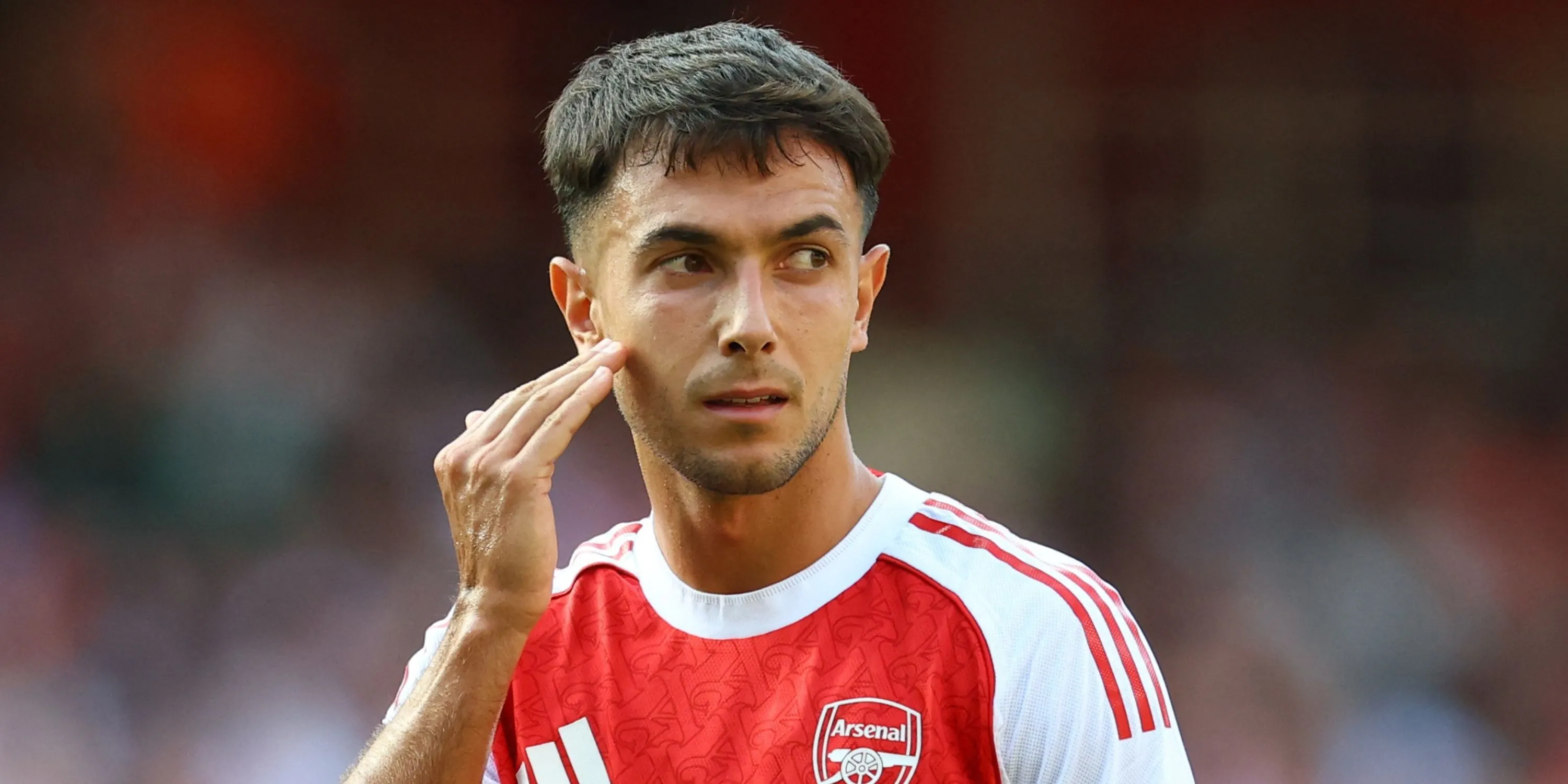 Tiền vệ Martin Zubimendi của Arsenal trong trận đấu tại Champions League